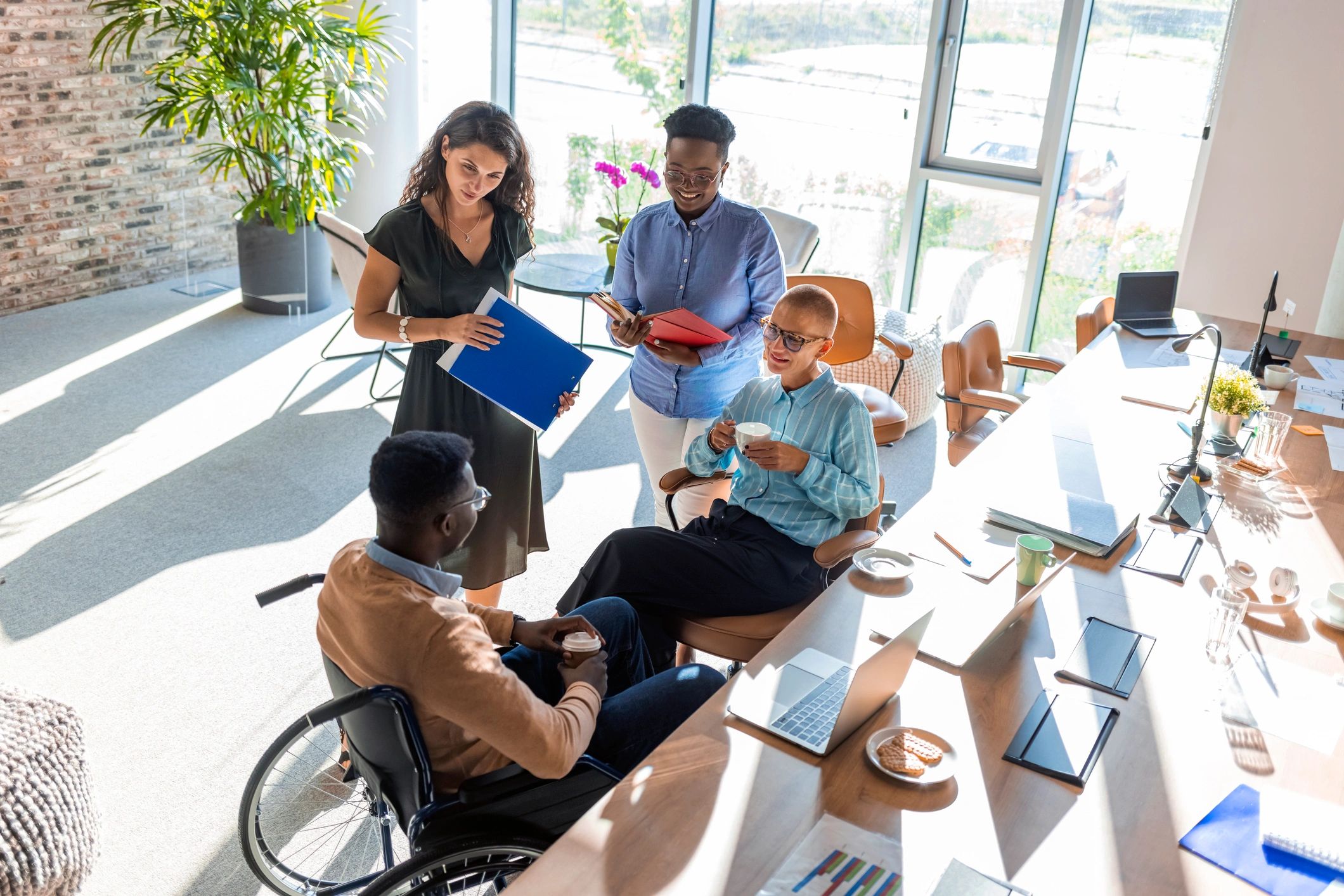 Inclusive group discussion in a learning and planning environment